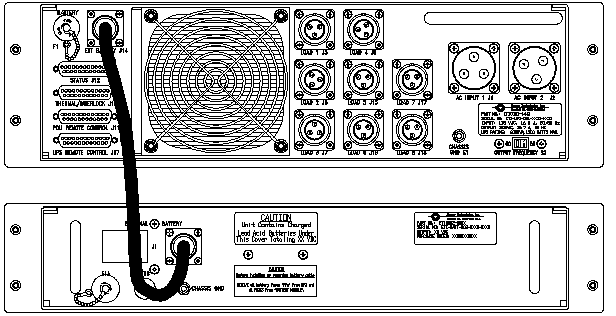ETI0001-1443 Rugged MilSpec UPS and PDU Standard Rear Panel Layout