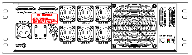 ETI0001-1479 Rugged MilSpec UPS and PDU Standard Rear 
