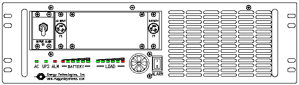 ETI0001-2240 Rugged UPS Front View